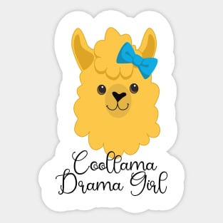 Coollama Drama Girl Sticker